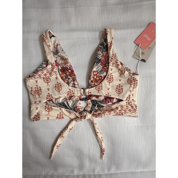 MAAJI Bath Stamp Eloise Long Line Triangle Reversible Bikini Top Sz L New - Picture 5 of 9